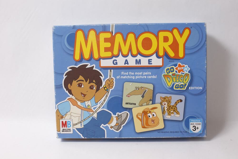 Go, Diego, Go! Memory Game – Milton Bradley (2006) Board Game, Vintage, Family